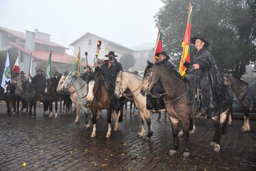 Chegada da Chama Crioula
